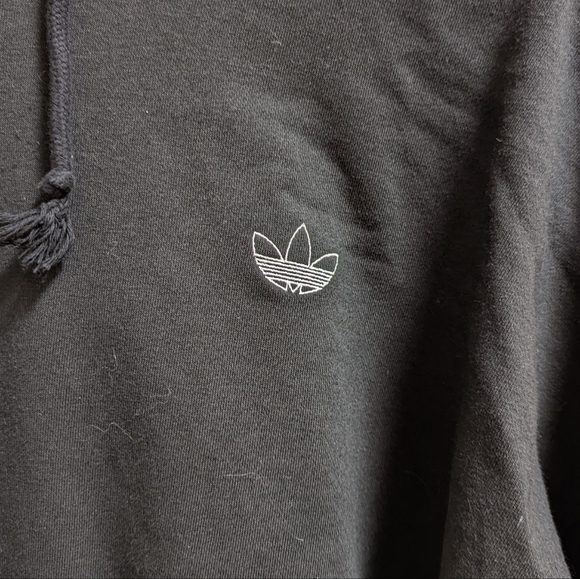 SOLD OUT Adidas Trefoil Black Graphic Hoodie - Sz L - EUC - Picture 7 of 11